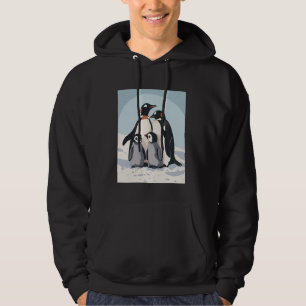 Charming Penguin Family Animal Lovers Hoodie