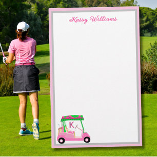 Charming Pink Golf Thème de papeterie personnalisé