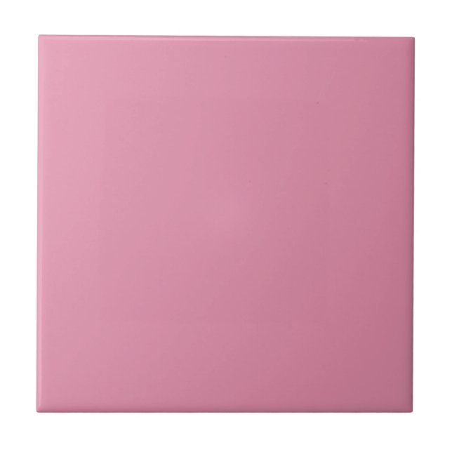Charming Pink Solid Colour Tile (Front)