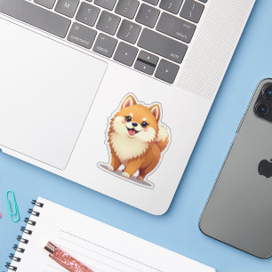 Charming Pomeranian, Kawaii Delight, Small