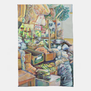 Charming Promises of the Fine Tekka Centre, Singap Kitchen Towel