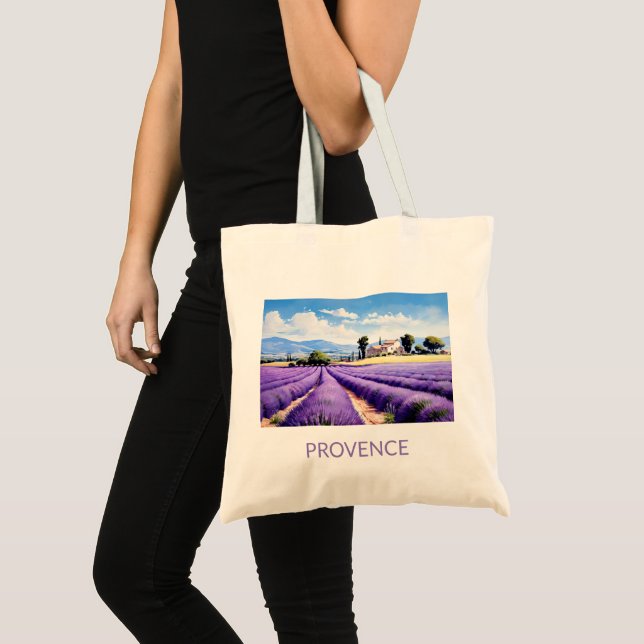 Charming Provence Landscape Tote Bag (Front (Product))