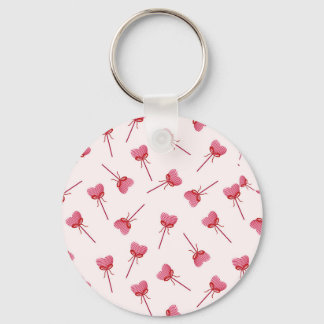 Charming Red Bow Pattern Keychain