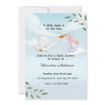 charming Robin-inspired baby shower invitations