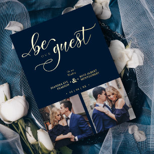 Charming Romantic Whimsy Script Navy Blue