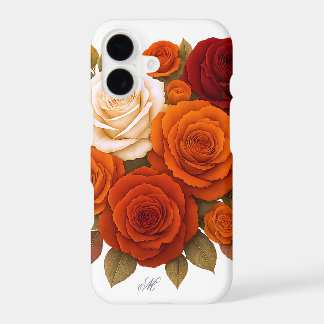 Charming Rose Bouquet Case with Monogram