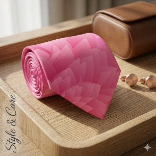 Charming Rose Floral Neck Tie with Elegant Detail