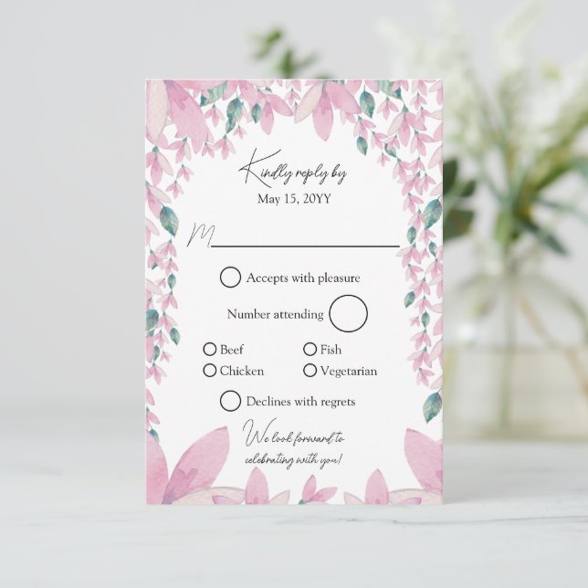 Charming Rose Wisteria RSVP (Debout devant)
