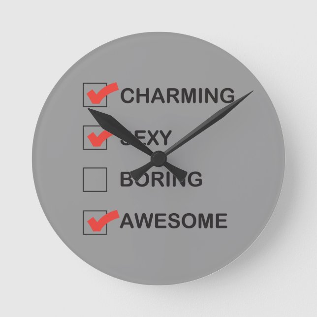 Charming Round Clock (Front)