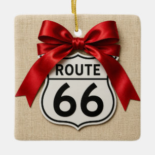 Charming Route 66 Centennial Christmas Ornament