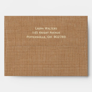 Charming Rustic Horse Invitation Envelope