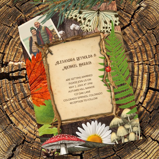 Charming Rustic Woodland Nature Inspired Invitation (Creator Uploaded)