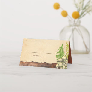 Charming Rustic Woodland Nature Inspired Place Card