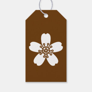 Charming Sakura in Chocolate Gift Tag