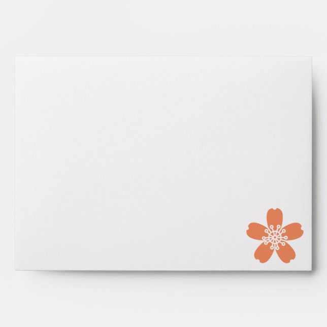 Charming Sakura in Coral Envelopes (Front)