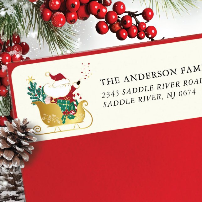 Charming Santa Return Address (Creator Uploaded)