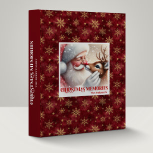 Charming Santa Rudolph Xmas Photo Album Binder