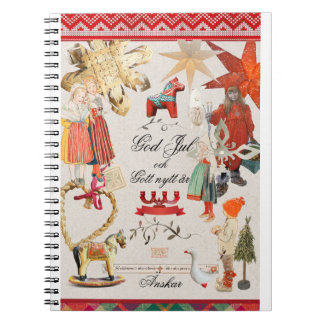 Charming Scandinavian Folk Christmas Wallpaper – V Notebook