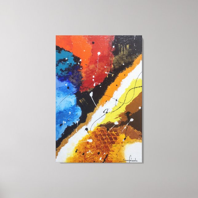 Charming Screen Printing Canvas Print (Front)