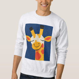 Charming Smiling Giraffe – Playful Joyful Portrait Sweatshirt