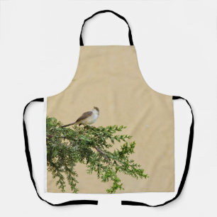 Charming Sparrow Bird Photograph Apron