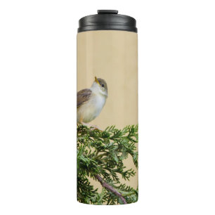 Charming Sparrow Bird Photograph Thermal Tumbler
