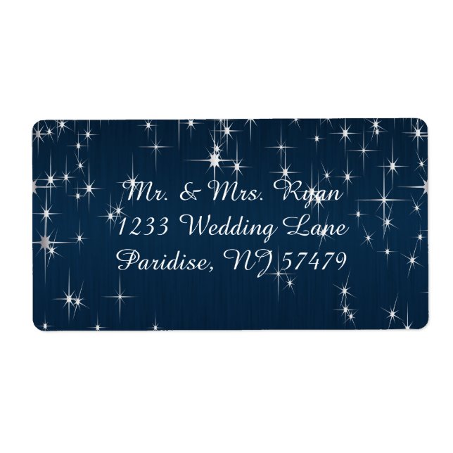 Charming Star Struck Wedding | Navy Blue (Front)