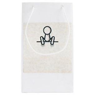 Charming Stickman Sitting Gift Bag