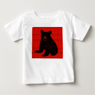 Charming Story Book Black Bear Cub Baby T-Shirt