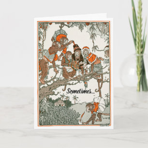 Charming Storybook Monkeys Encouragement Card