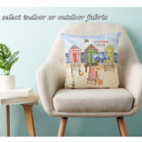 Charming Summertime Shore Beach Monogram