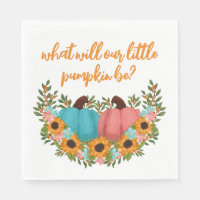 Charming Sunflowers Little Pumpkin Gender Reveal