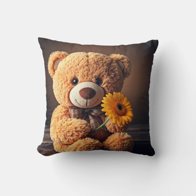 Charming Teddy bear Coussin imprimé (Recto)