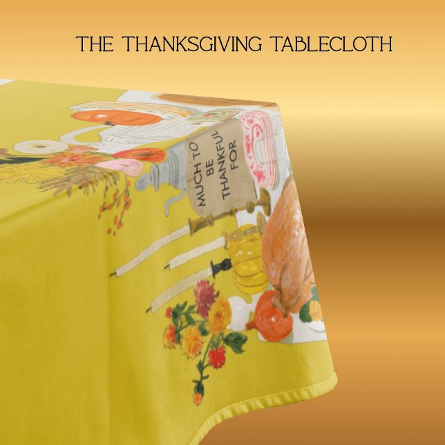 CHARMING THANKSGIVING TABLE TABLECLOTH (Creator Uploaded)