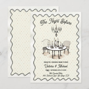 Charming The Night Before Rehearsal Dinner Invitation
