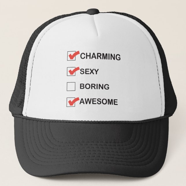 Charming Trucker Hat (Front)