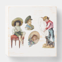 Charming Victorian Children and Dog Collector