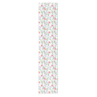 Charming Wild Flowers Design Short Table Runner