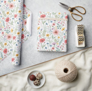 🌸 Charming Wildflower Wrapping Paper 🌸