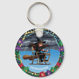 Charming Witch Aviator Keychain