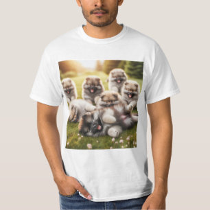 Charming Wolfspitz Puppies: Adorables and Jugu T-Shirt