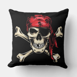 charming world of pirates throw pillow