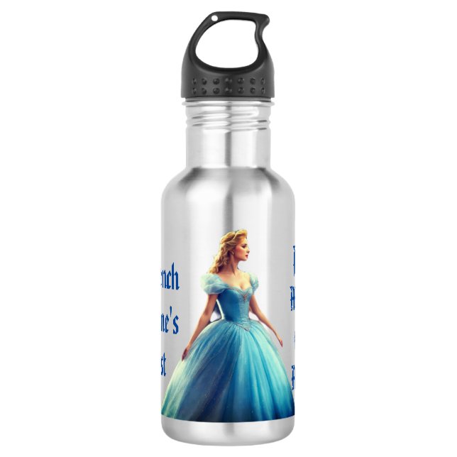 Charming Young Girl Design - 18-Oz  532 Ml Water Bottle (Front)
