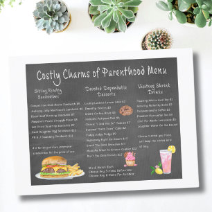 Charms de la Parenthood Menu