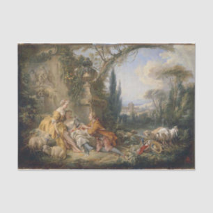 Charms of Country Life by Francois Boucher Tissue Paper