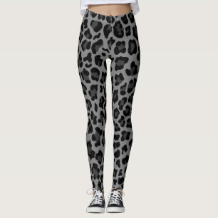 Charocal Grey Women's Animal Print Leggings