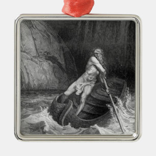 Charon, the Ferryman of Hell Metal Ornament