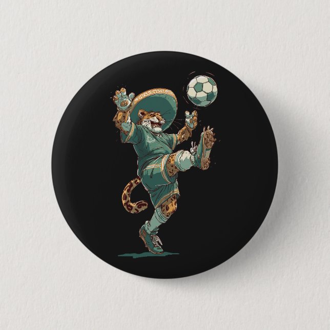 Charro Jaguar Striker 2 Inch Round Button (Front)