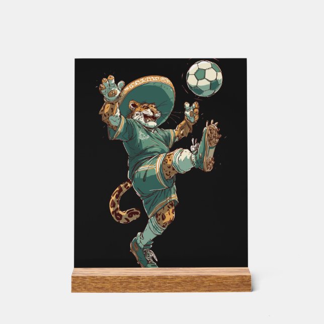 Charro Jaguar Striker Acrylic Sign (Front)