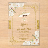 Charro Mexican Gold Fiesta Boy Baptism Christening